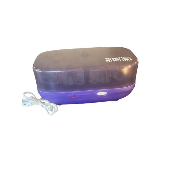 Flocked Hot Hair Rollers Clips 20 Hot Shot Tools Helen Hairsetter Curler R1 - Picture 1 of 4